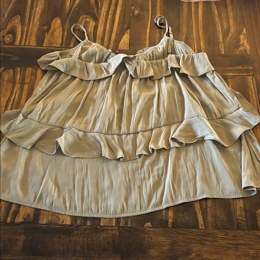 Universal Thread Green  Ruffle Spaghetti Strap Top - Picture 5 of 6